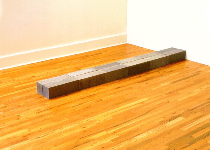 Carl Andre &quot;Germantown&quot; 1992 Quincy granite, 12 units 6 x 108 1/2&quot; x 12&quot; overall