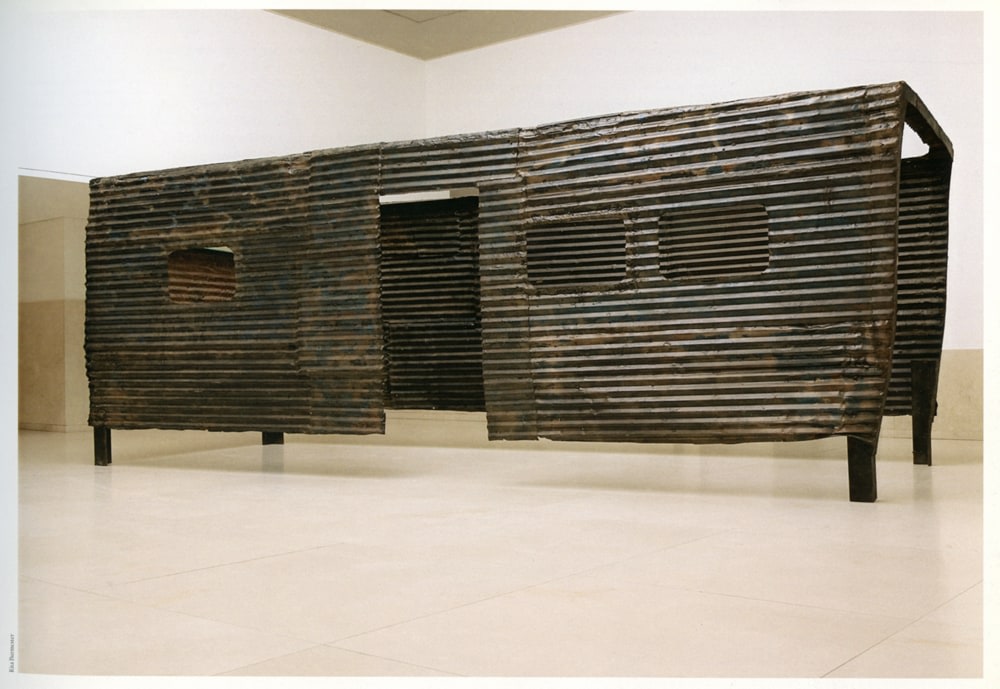 Robert Grosvenor &quot;Untitled&quot; 1987-88 Steel, plastic 75&quot; x 96&quot; x 245&quot;