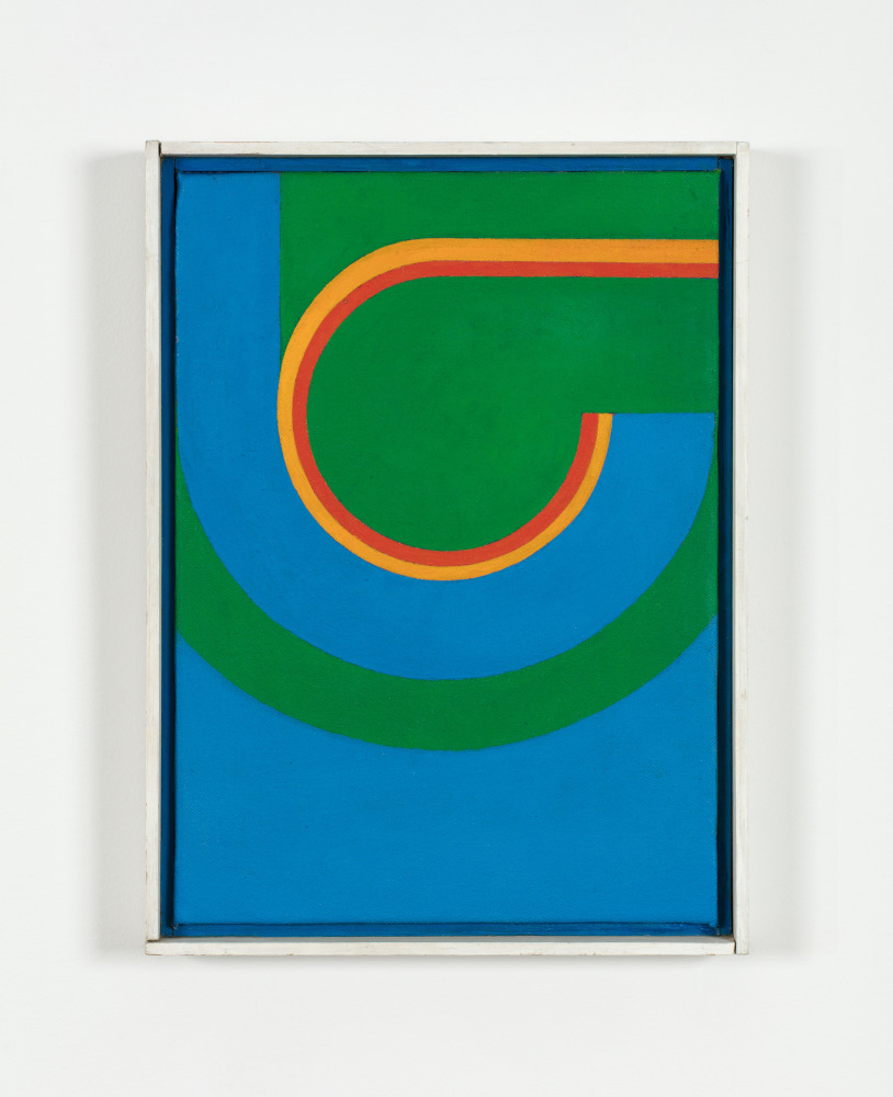 Douglas Huebler Untitled, 1963 acrylic on canvas 13 7/8 x 10 1/8 x 7/8 in. (35.2 x 25.7 x 2.2 cm) frame: 15 1/8 x 11 1/8 x 1 3/8 in. (38.4 x 28.3 x 3.5 cm)