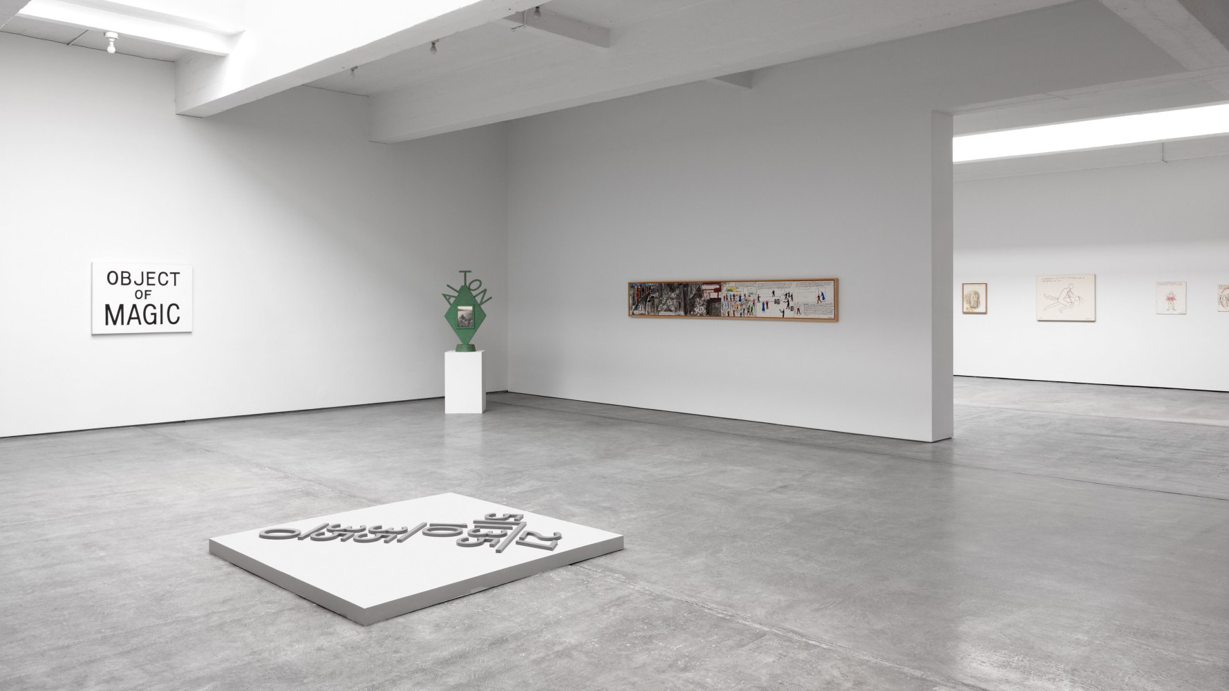 Installation view, Jonathan Borofsky, January 27 – February 13, 2016