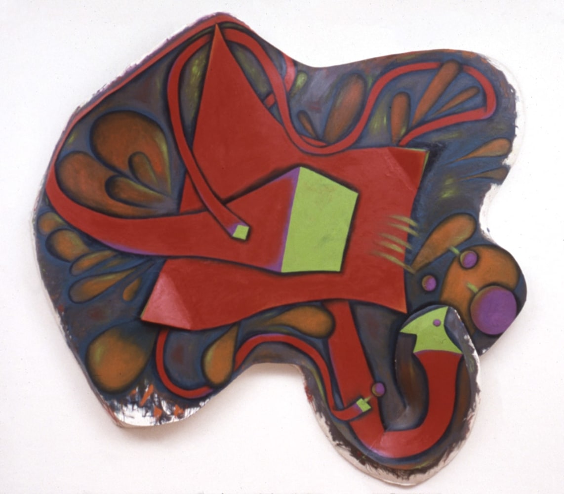 Elizabeth Murray &quot;96 Tears&quot; 1986-87 Oil on canvas 120&quot; x 129 3/4&quot; x 18&quot;