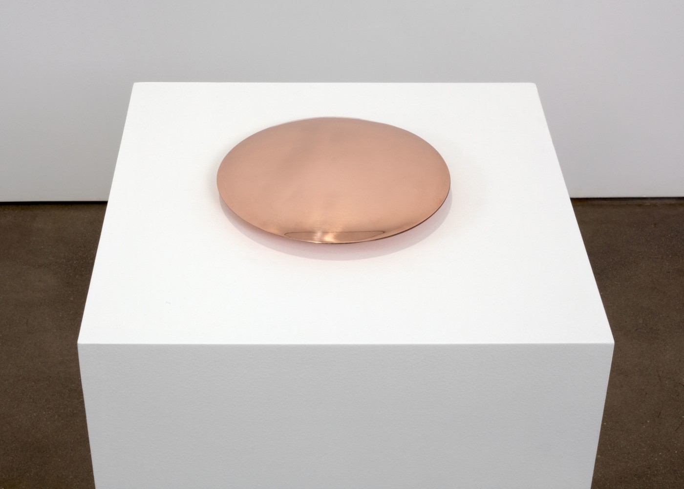 Meg Webster Copper Disk for Facing Hands, (detail), 2012 copper 1 x 7 1/2 in. diameter (2.5 x 19.1 cm diameter) Edition of 6, 2 AP