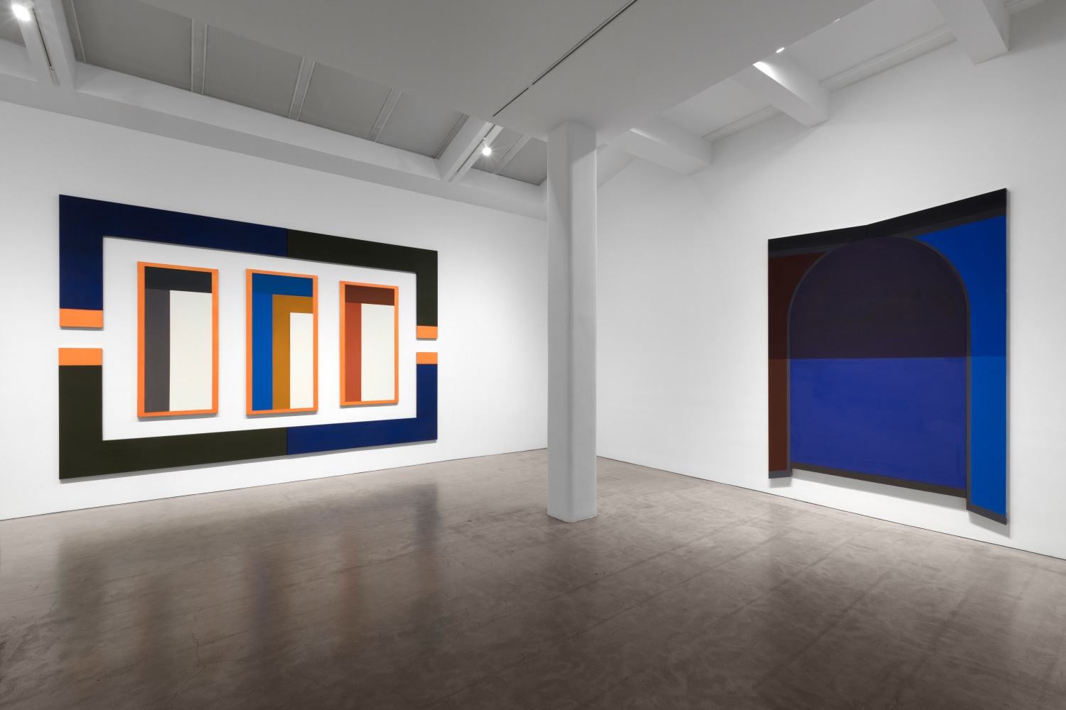 Installation view, David Novros, May 11 – June 28, 2019