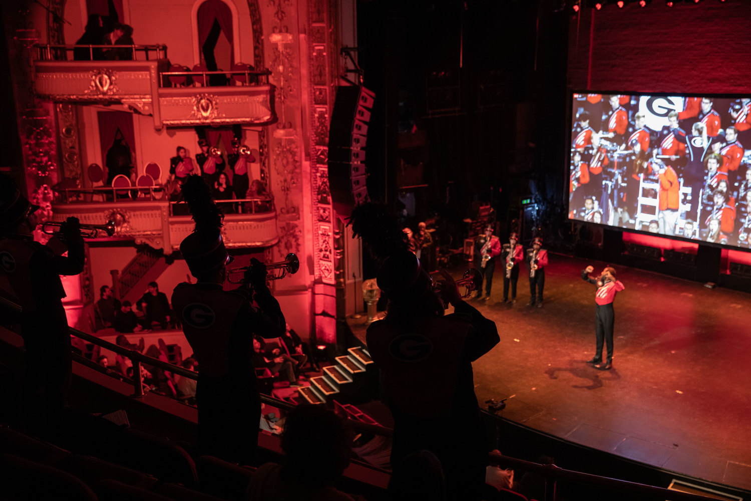 Paul Pfeiffer Paul Pfeiffer: University of Georgia Redcoat Band Live, Performa Commission, Co-Commissioned with VIA Art Fund for the Performa 19 Biennial, Apollo Theater, Harlem, NY, November 11, 2019. Photo: Walter Wlodarczyk