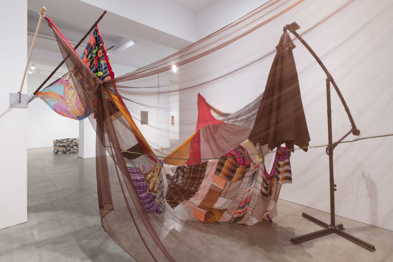 Installation view, Stitched, January 14 – February 19, 2022 17