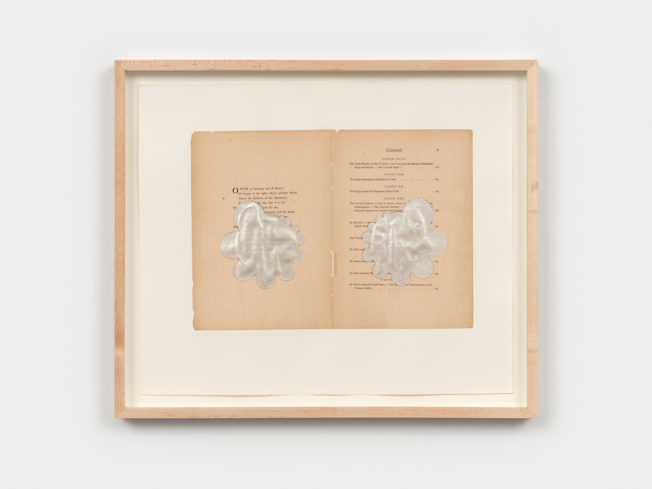 Terry Adkins Paradiso, 2001 acrylic on book pages, mounted to heavyweight hot press cotton paper 15 x 18 in. (38.1 x 45.7 cm) frame: 17 1/4 x 20 3/8 x 1 1/2 in. (43.8 x 51.8 x 3.8 cm)