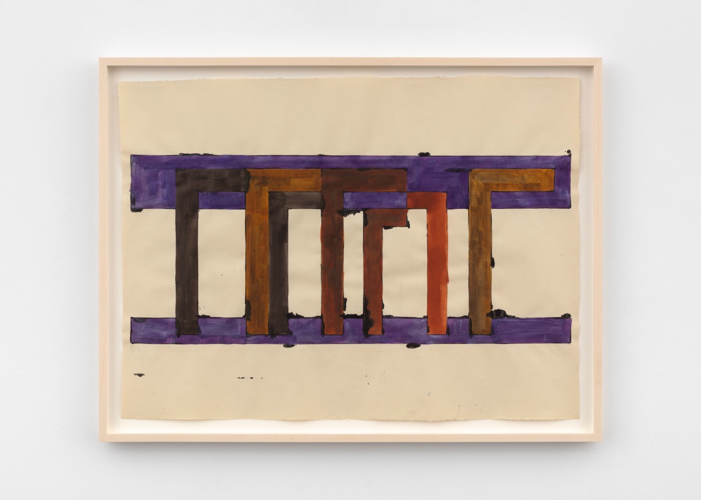 David Novros
untitled, 2019
watercolor on paper
19 1/2 x 27 in. (49.5 x 68.6 cm)
frame: 22 1/4 x 29 1/4 x 1 1/2 in. (56.5 x 74.3 x 3.8 cm)
 