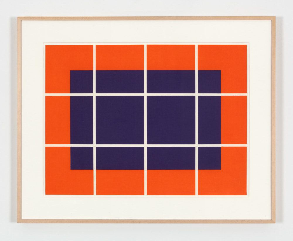 Donald Judd  Untitled, 1992-93  set of two woodcuts in purple and orange on Japanese Echizen paper  23 x 30 3/4 in. (58.4 x 78.1 cm)  Edition 24 of 30 + 13 AP + 1 PP  signed recto lower right; printer: Tadashi, Toda, Kyoto, Japan; publisher: Creative Works, Editions, Kyoto, Japan
