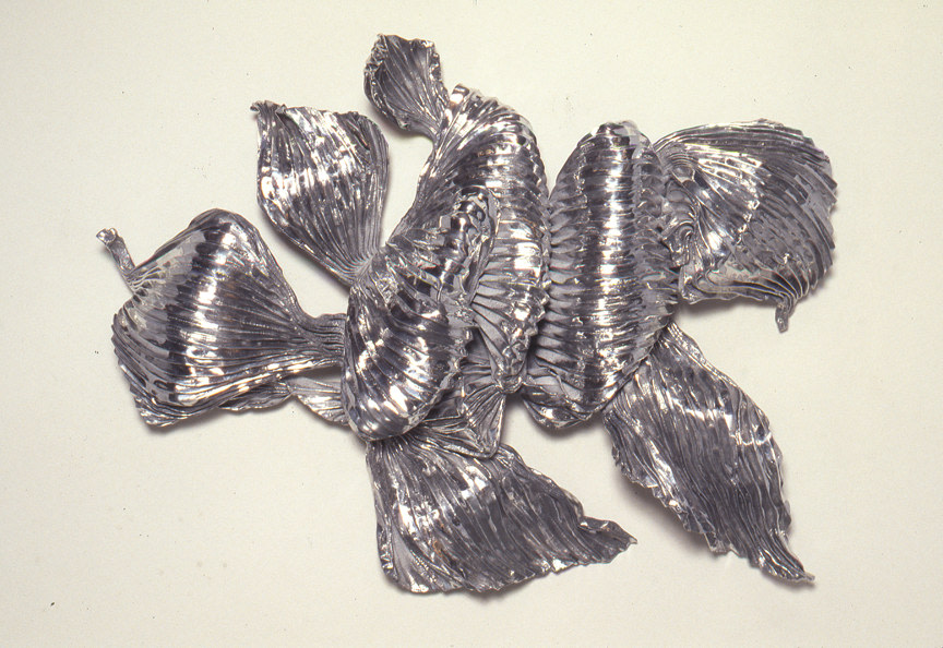 Lynda Benglis &quot;Diablo&quot; 1990 Stainless steel mesh, aluminum 68&quot; x 92&quot; x 21&quot;