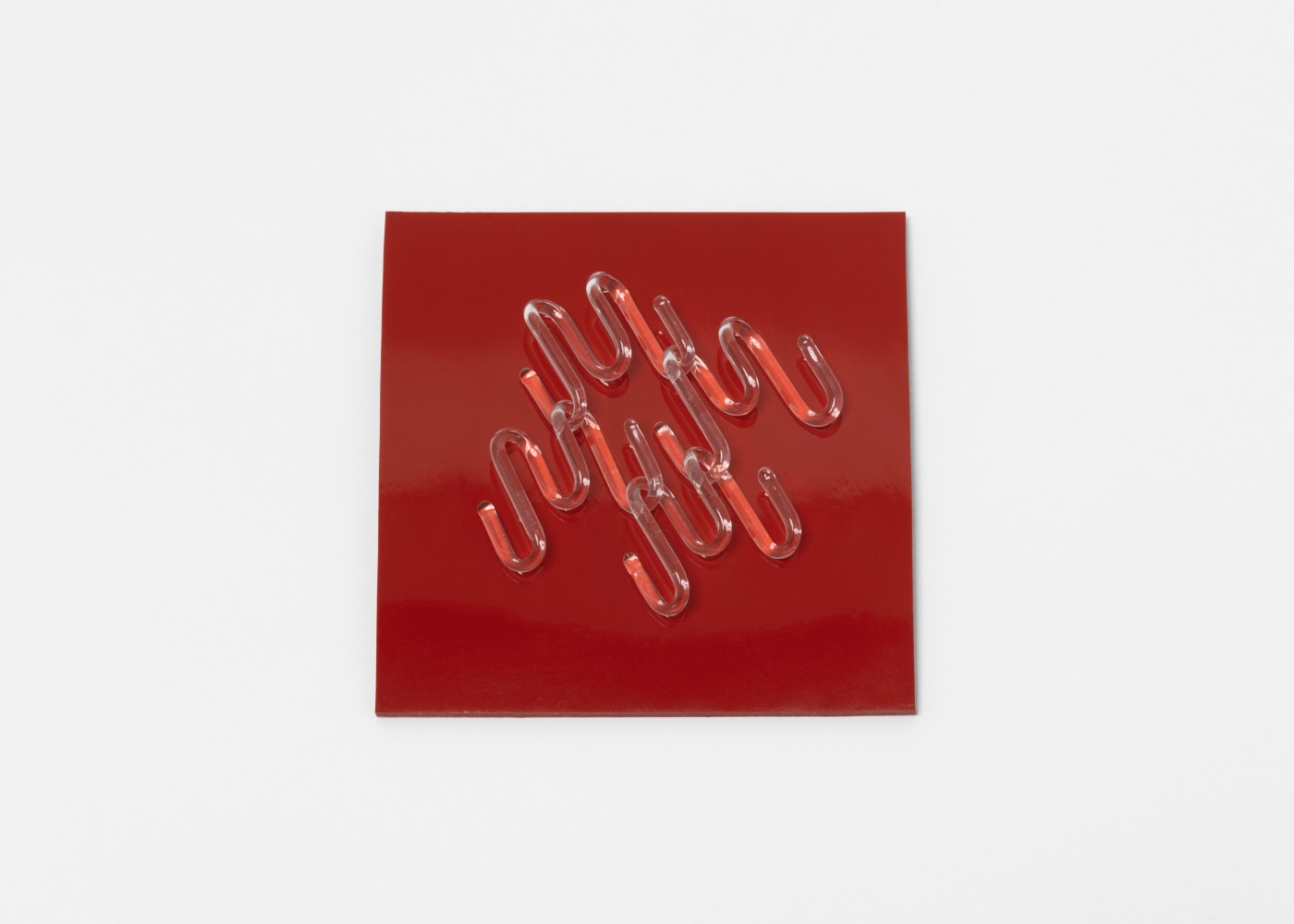Tauba Auerbach M-Maille (S), 2021 borosilicate glass and rubber