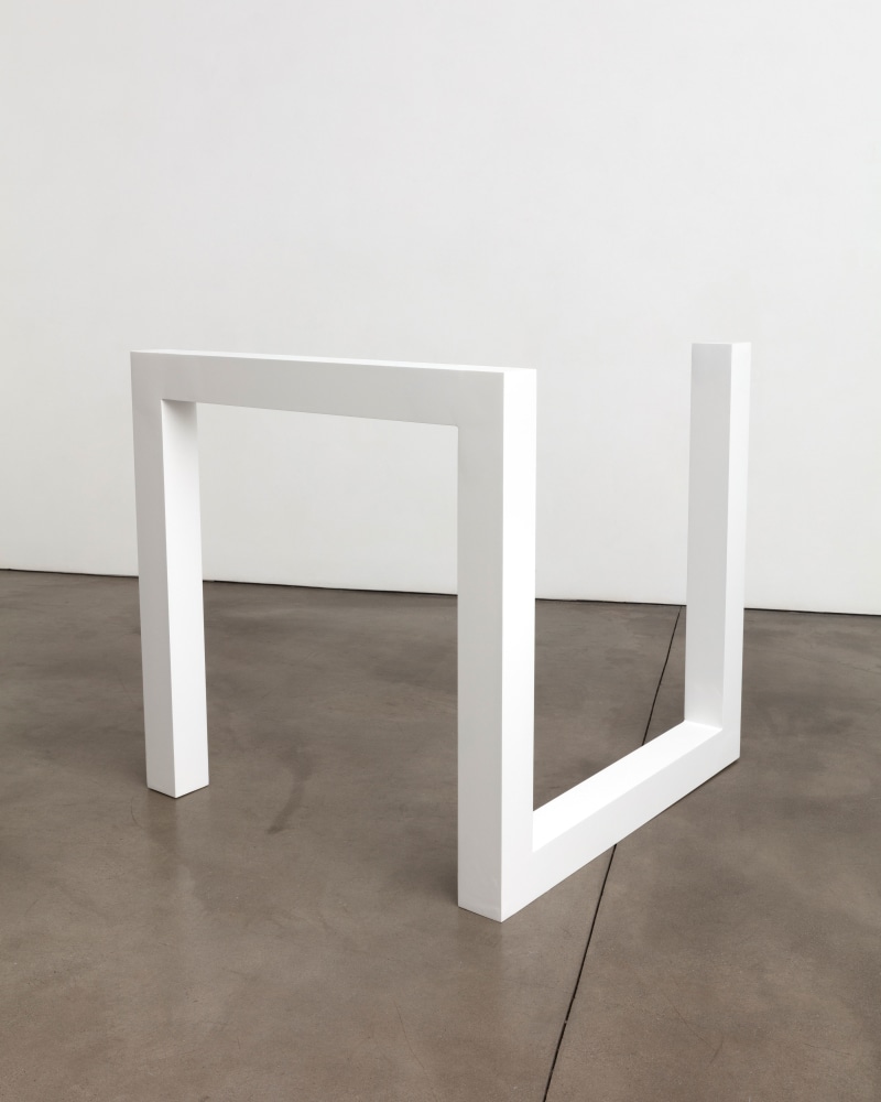 Incomplete Open Cube 5/12, 1974/1990 painted aluminum 40 x 40 x 40 in. (101.6 x 101.6 x 101.6 cm)