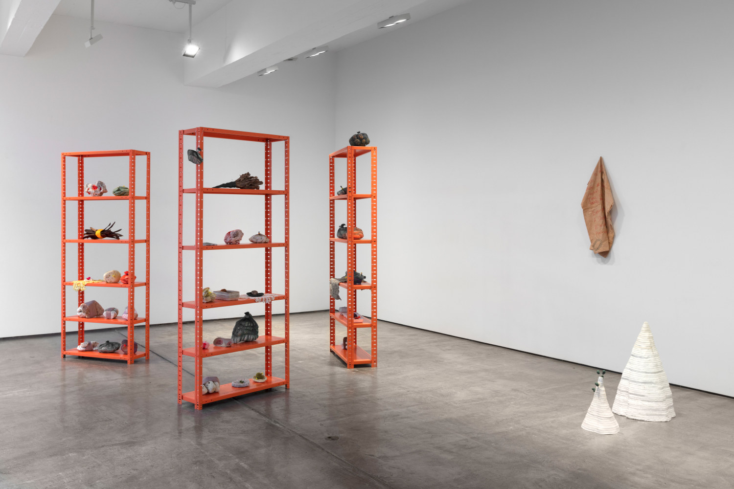 Installation view, Veronica Ryan, The Weather Inside, September 7 – October 19, 2019