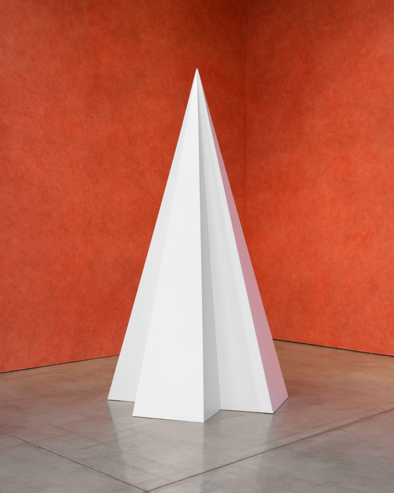 Sol LeWitt Complex Form MH 2, 1990 Baked enamel on aluminum 116 x 57 x 57 in. (294.6 x 144.8 x 144.8 cm)