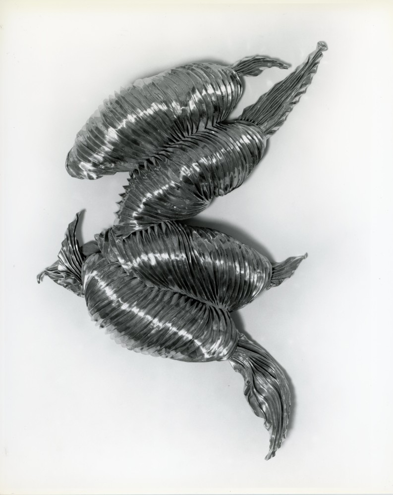 Lynda Benglis &quot;Scarab&quot; 1990 Stainless steel mesh, aluminum 52&quot; x 75&quot; x 16&quot;