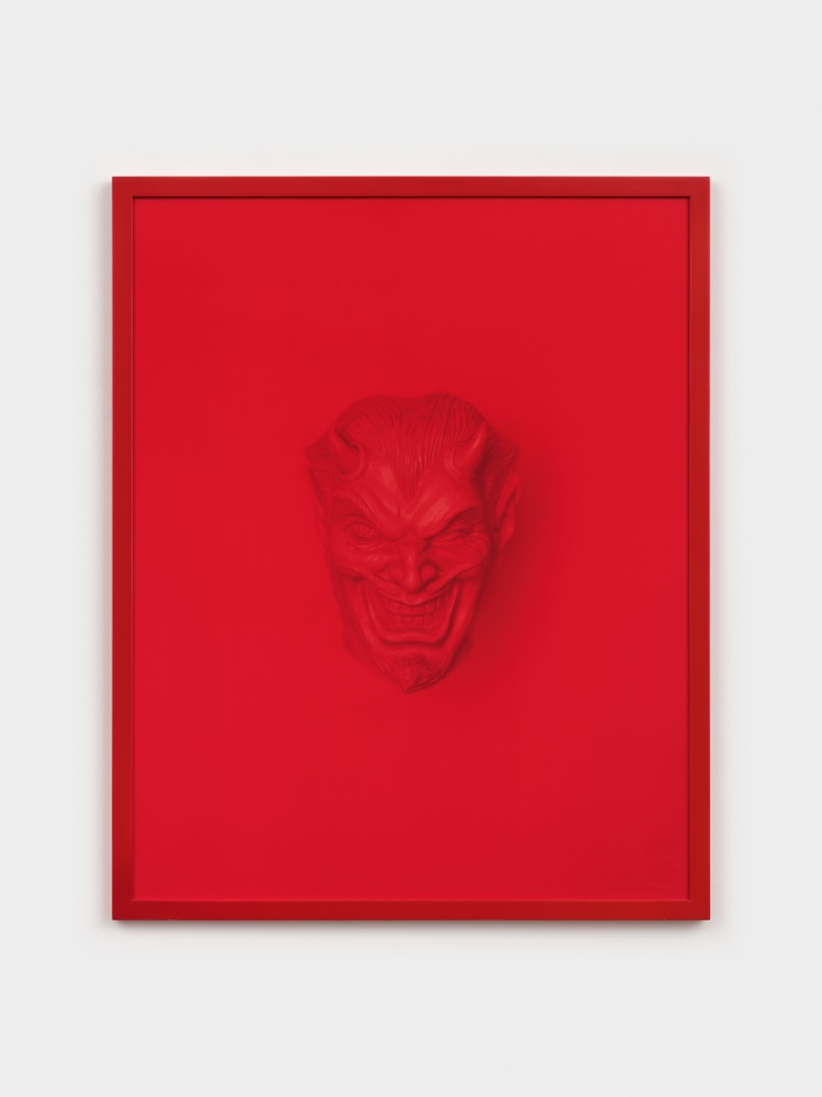 Sarah Charlesworth, Devil, 2002, cibachrome print with lacquered wood frame, 28 x 22 1/2 in. (72.4 x 58.4 cm) Edition 2 of 8, + 2 APs