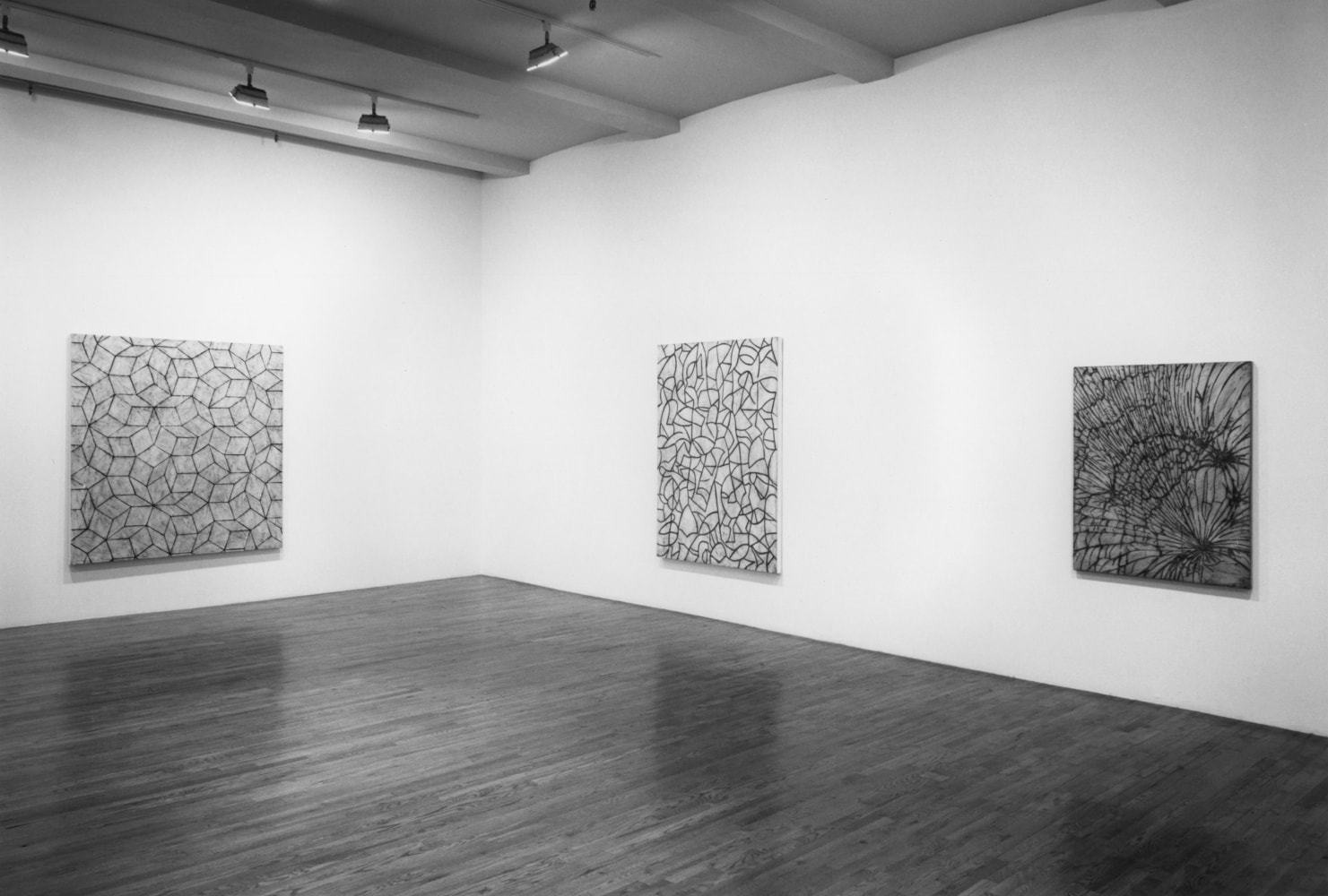 Installation view, Recent Paintings, Paula Cooper Gallery, 155 Wooster Street, New York, November 4 - December 3, 1992. © Julian Lethbridge. Courtesy Paula Cooper Gallery, New York. Photo: Geoffrey Clements.