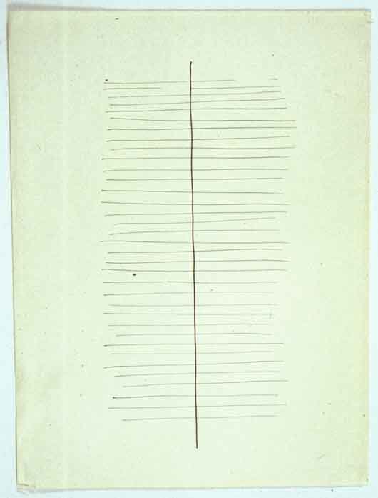 Jan J. Schoonhoven &quot;T 62-64&quot; 1962 Ink on paper 19 3/4 x 15 in.