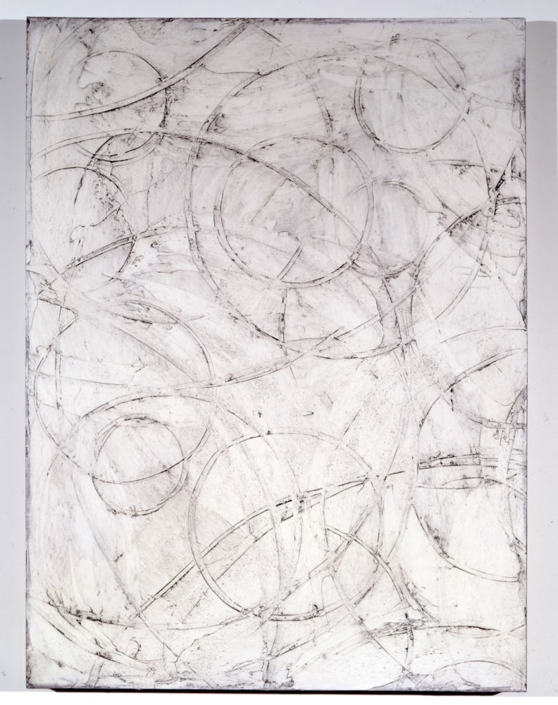 Julien Lethbridge &quot;Untitled (Circles)&quot; 1989 Oil on linen 32&quot; x 24&quot;