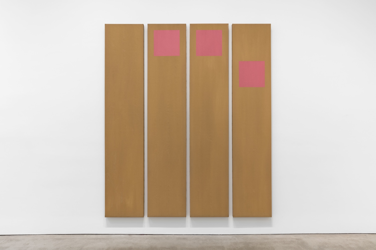 Doug Ohlson Slip, 1967 acrylic on canvas 90 x 87 in. (228.6 x 221 cm) Each Panel: 90 x 18 in (228.6 x 45.72 cm)