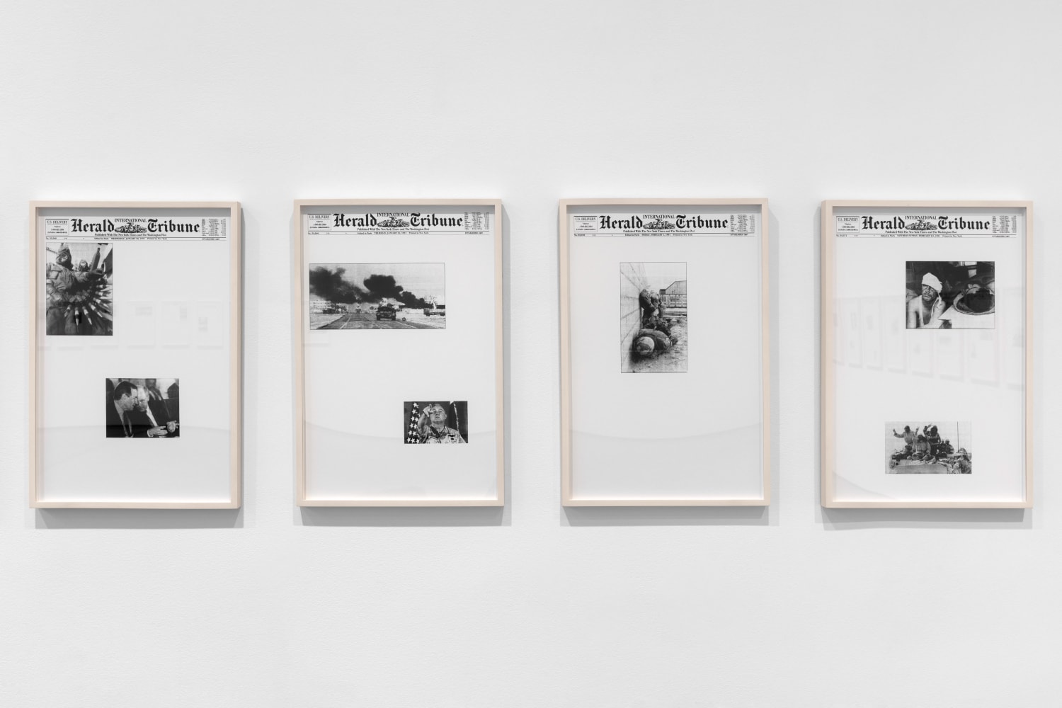 Installation view of Sarah Charlesworth: Modern History at Paula Cooper Gallery