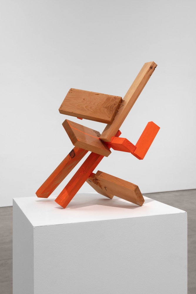 Joel Shapiro untitled, 2004 wood and casein 16 1/2 x 15 1/4 x 10 in. (41.9 x 38.7 x 25.4 cm)