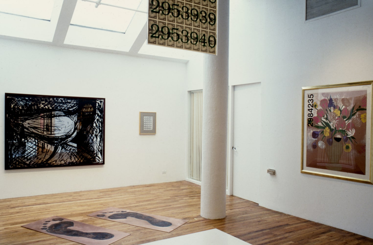 Installation view, Recent Prints Published by Gemini G.E.L, Paula Cooper Gallery, 155 Wooster Street, New York, September 4 - 27, 1986. © Jonathan Borofsky. Courtesy Paula Cooper Gallery, New York. Photo: D. James Dee.
