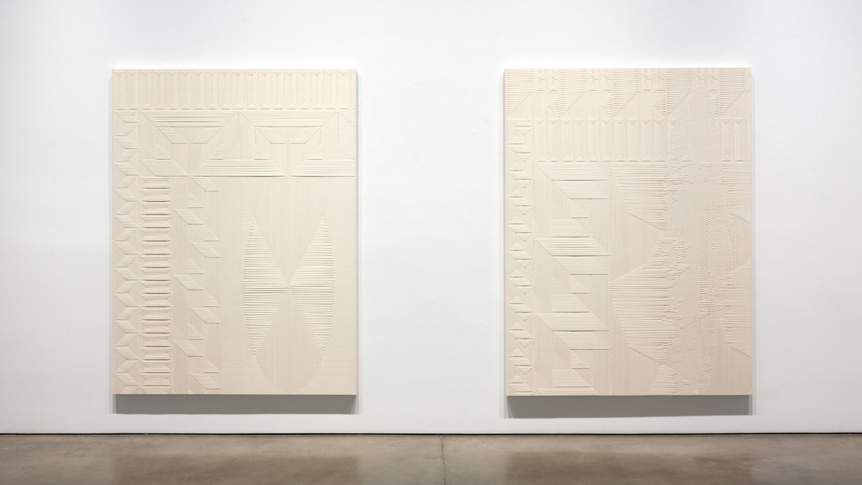 Installation view, Tauba Auerbach, Projective Instrument, January 9 – February 13, 2016