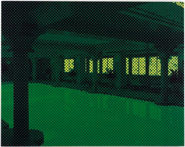 Wayne Gonzales  "Oceana" 2005 Acrylic on canvas 68 x 86 in.