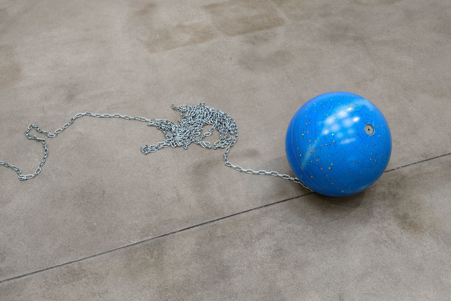 Detail view of La Scala di Giacobbe (1988-1996) in Luciano Fabro, Paula Cooper Gallery, New York, May 6 – July 28, 2023. © Silvia Fabro (Archivio Luciano e Carla Fabro). Photo: Steven Probert