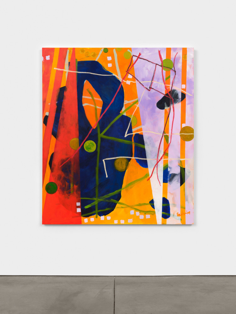 Cynthia Hawkins
Chapter 3: Maps Necessary for a Walk in 4D, 2024
acrylic on canvas with oil bar
70 x 60 in. (177.8 x 152.4 cm)