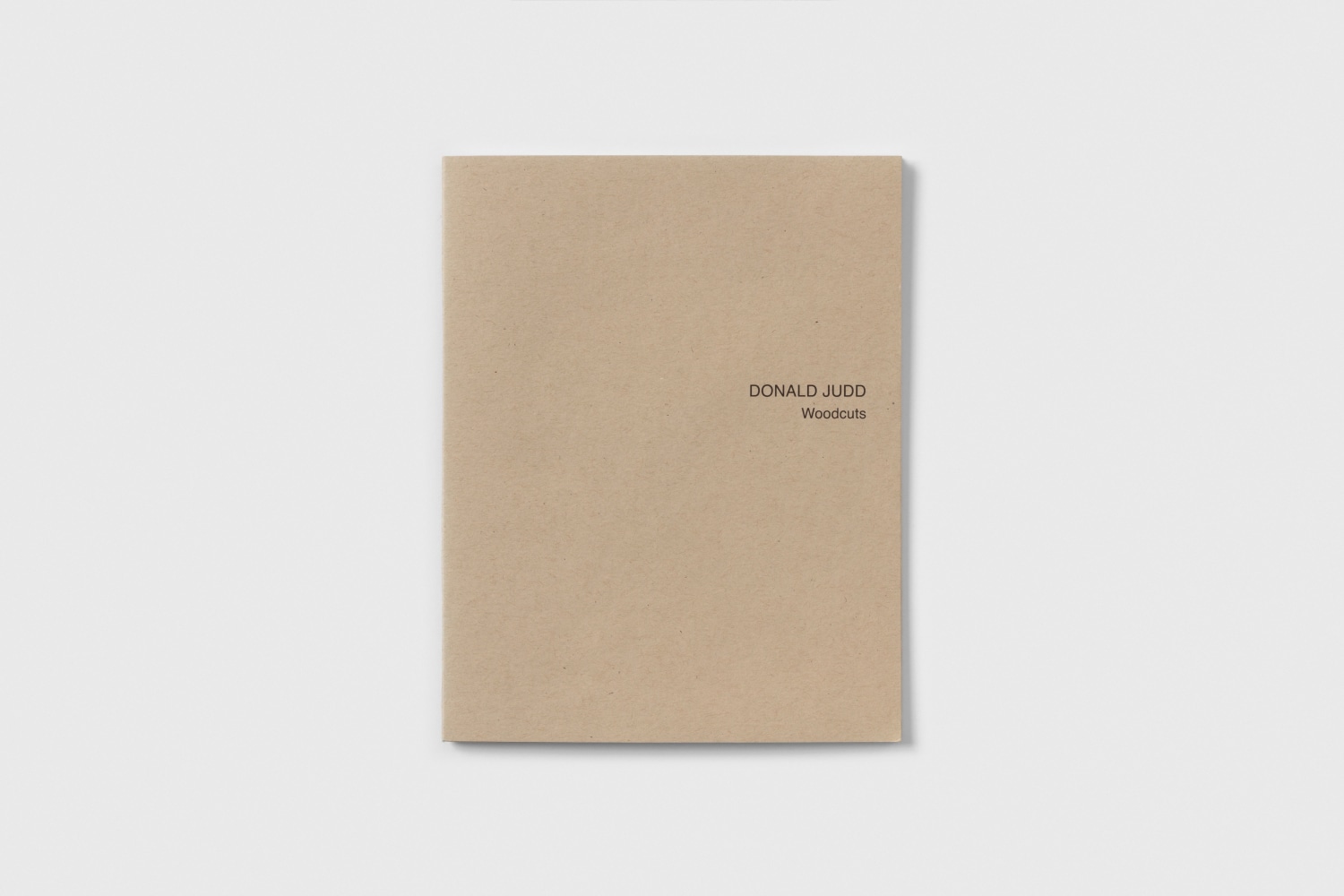 Donald Judd Woodcuts Cover