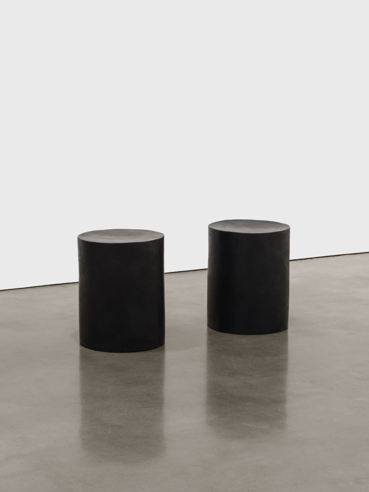 Meg Webster Two Black Seats, 1993 pigmented beeswax