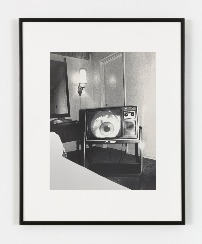 Bruce Conner 
THE LATE NIGHT MOVIE ON TV 13A: JUNE 10, 1978, photographed 1978, printed 1986
gelatin silver print image: 13 1/16 x 8 7/8 in. (33.2 x 22.5 cm)
frame: 20 3/4 x 16 3/4 in. (52.7 x 42.5 cm)