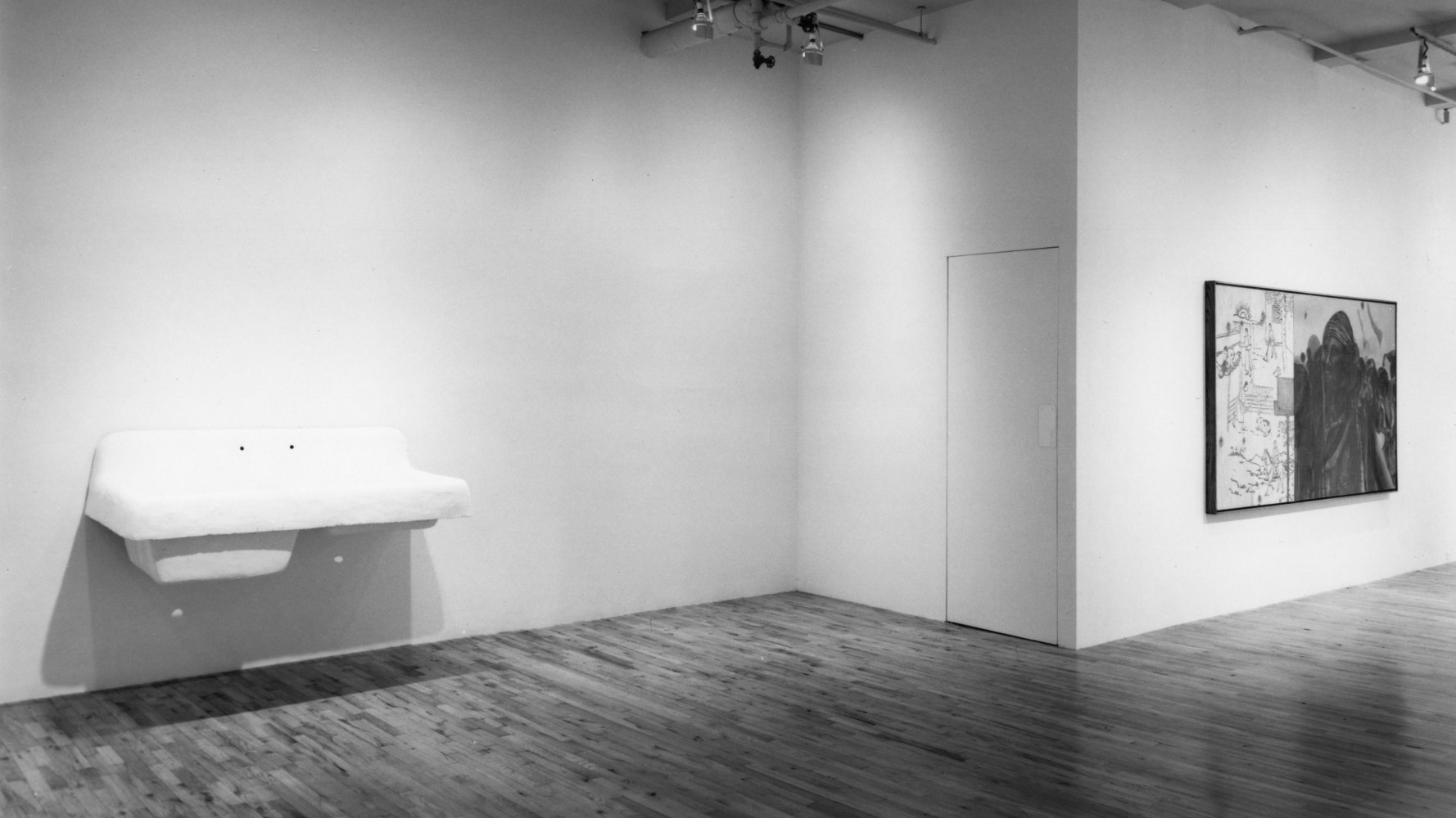Installation view, Group Show, Paula Cooper Gallery, 155 Wooster Street, New York, May 24 - June 22, 1984. Photo: Geoffrey Clements.