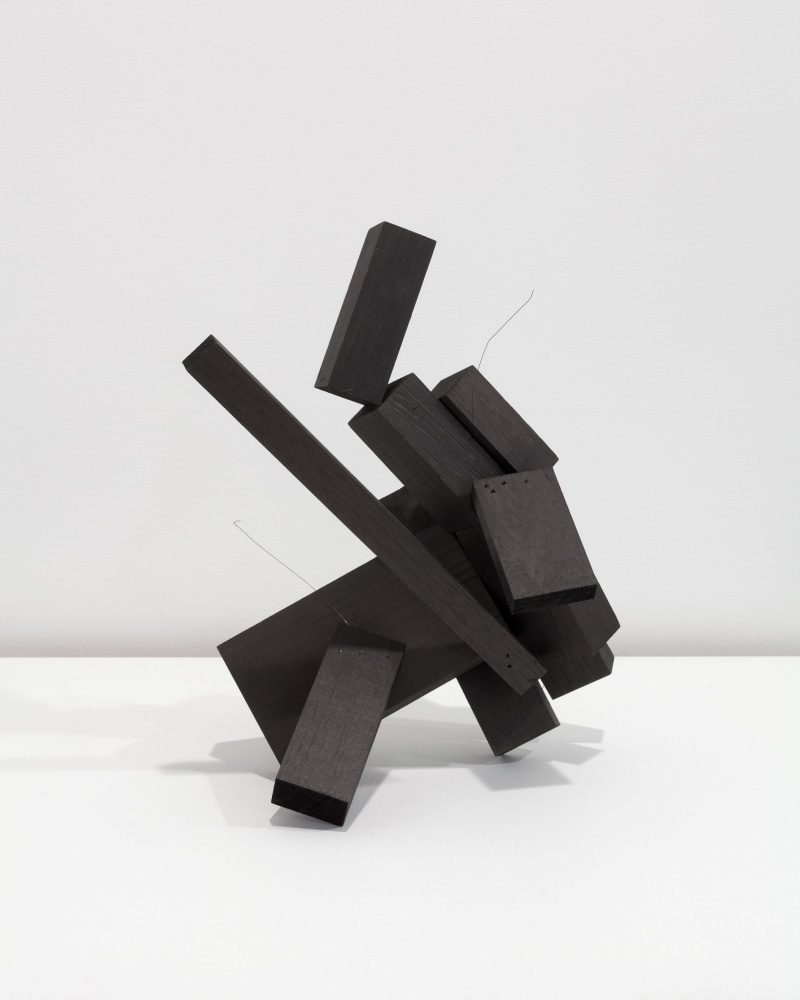 Joel Shapiro Untitled, 2005 wood and casein 12 1/4 x 11 x 7 1/2 in. (31.1 x 27.9 x 19.1 cm)