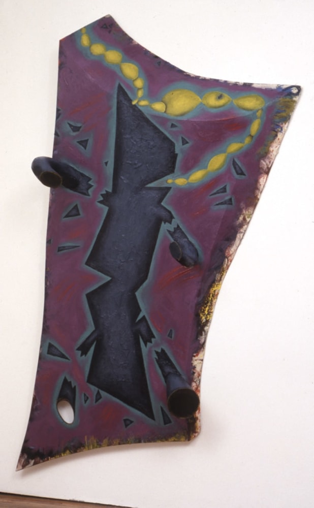 Elizabeth Murray &quot;War and Peace&quot; 1987 Oil and canvas 115&quot; x 83&quot; x 19 1/2&quot;