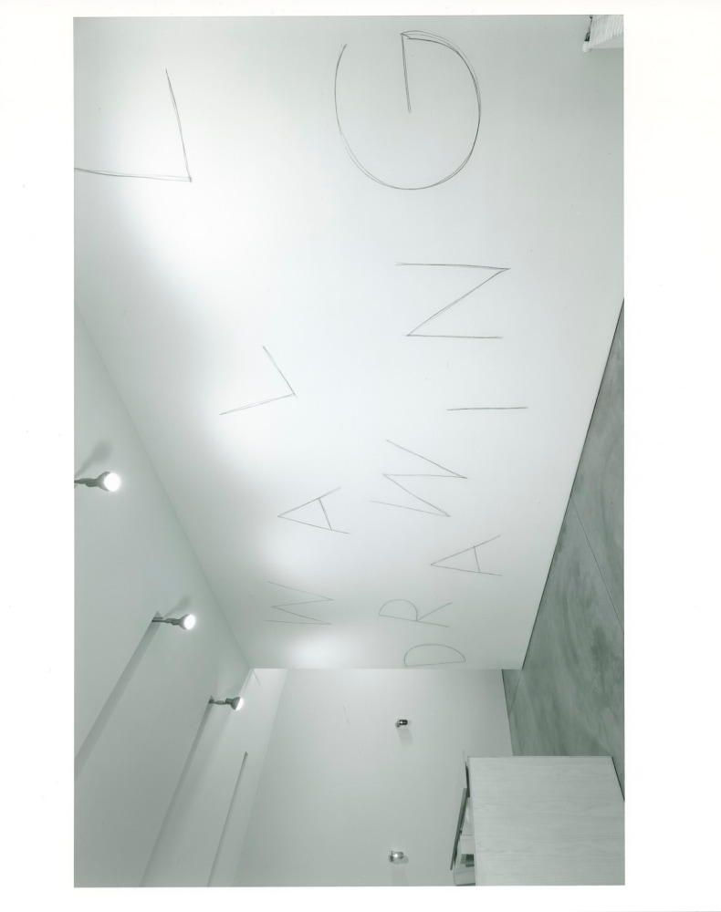 Sol LeWitt "Wall Drawing" 1992 Charcoal on wall 167" x 252"