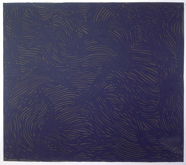 Sol LeWitt "Web-like Grid" 2001 Gouache on paper 60 1/2 x 68 1/4 in.