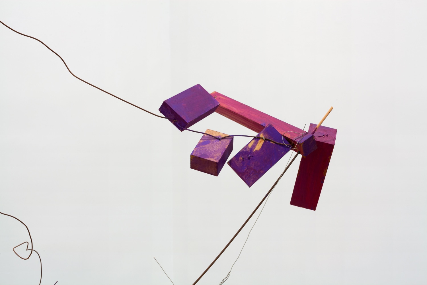 Joel Shapiro Untitled, (detail), 2002 wood, wire, and casein 27 x 31 x 31 in. (68.6 x 78.7 x 78.7 cm)