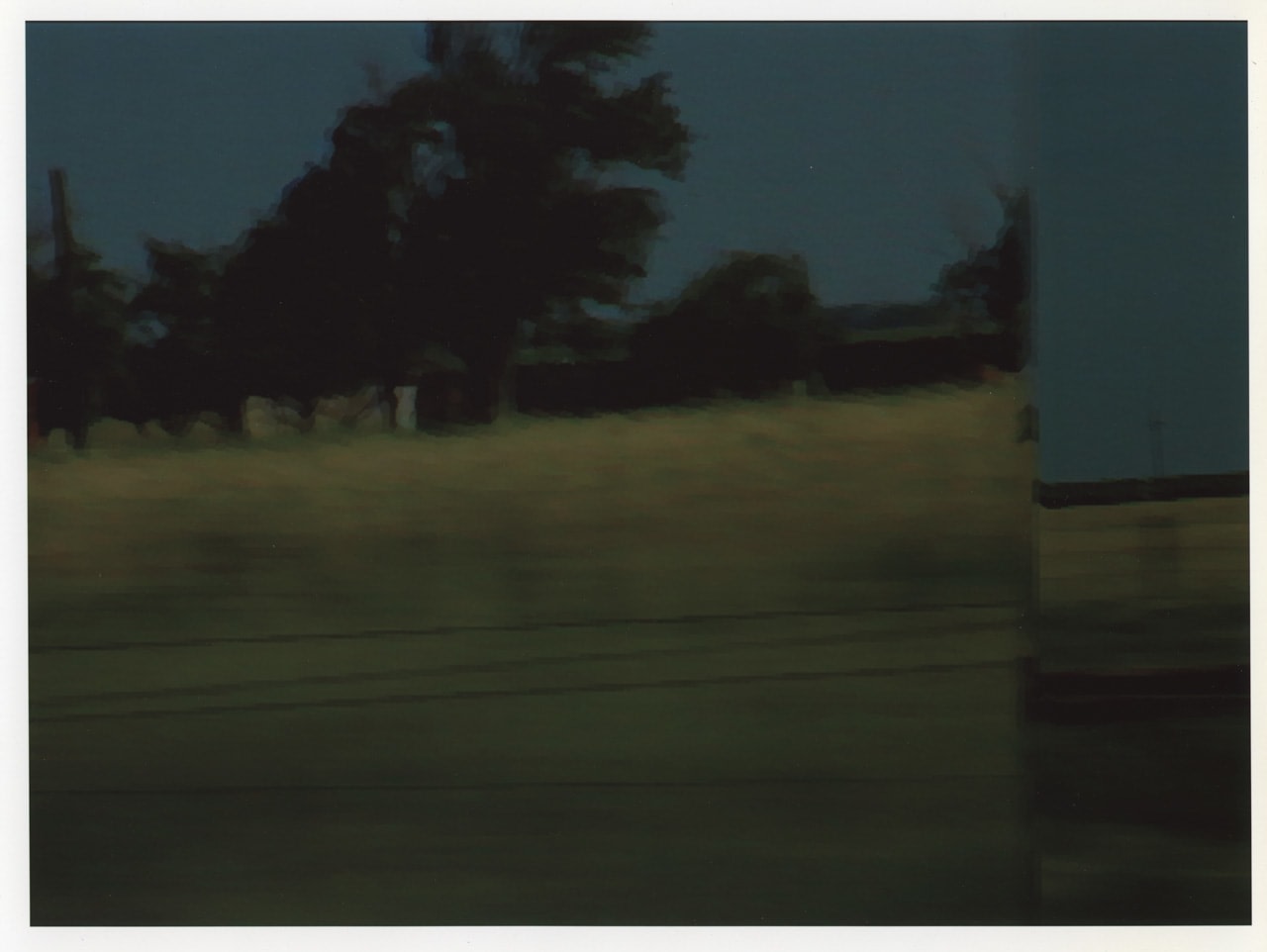 Peter Campus "traveling" 1997 Video installation, laser disc, laser disc player, monitor, table & chair 8:00 minutes