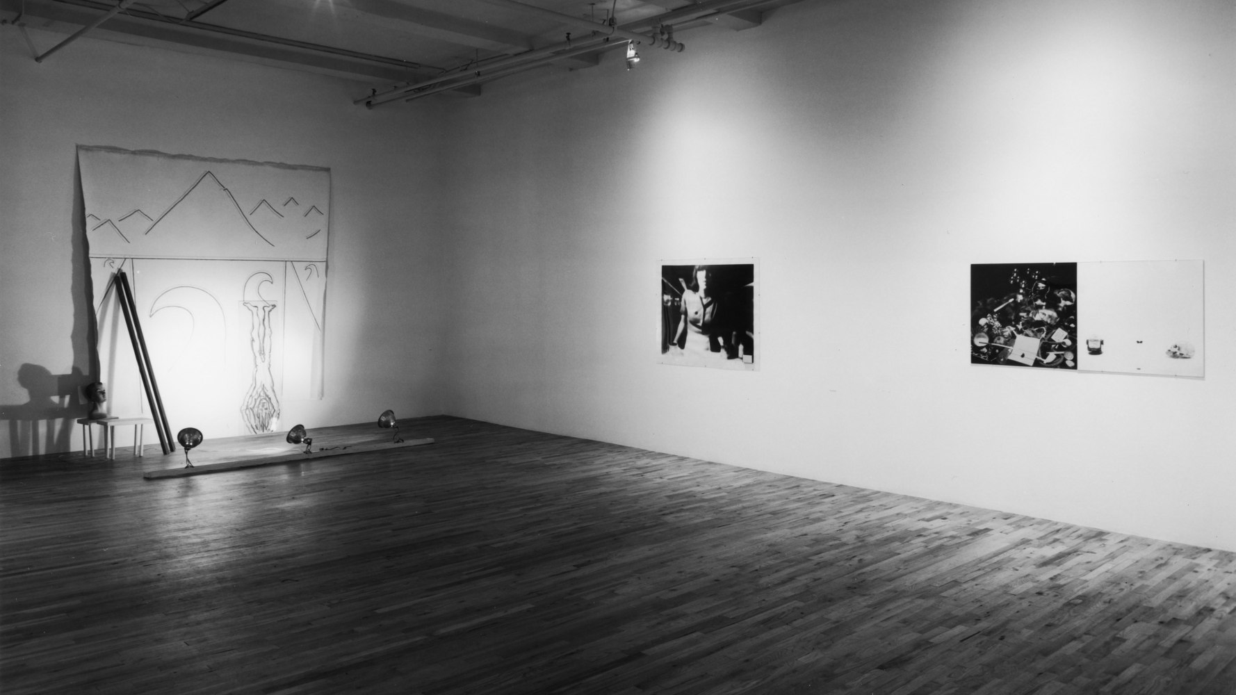 Installation view, Tenth Anniversary Benefit for the Kitchen, 155 Wooster Street, New York, September 19 - 26, 1981. Photo: Geoffrey Clements.