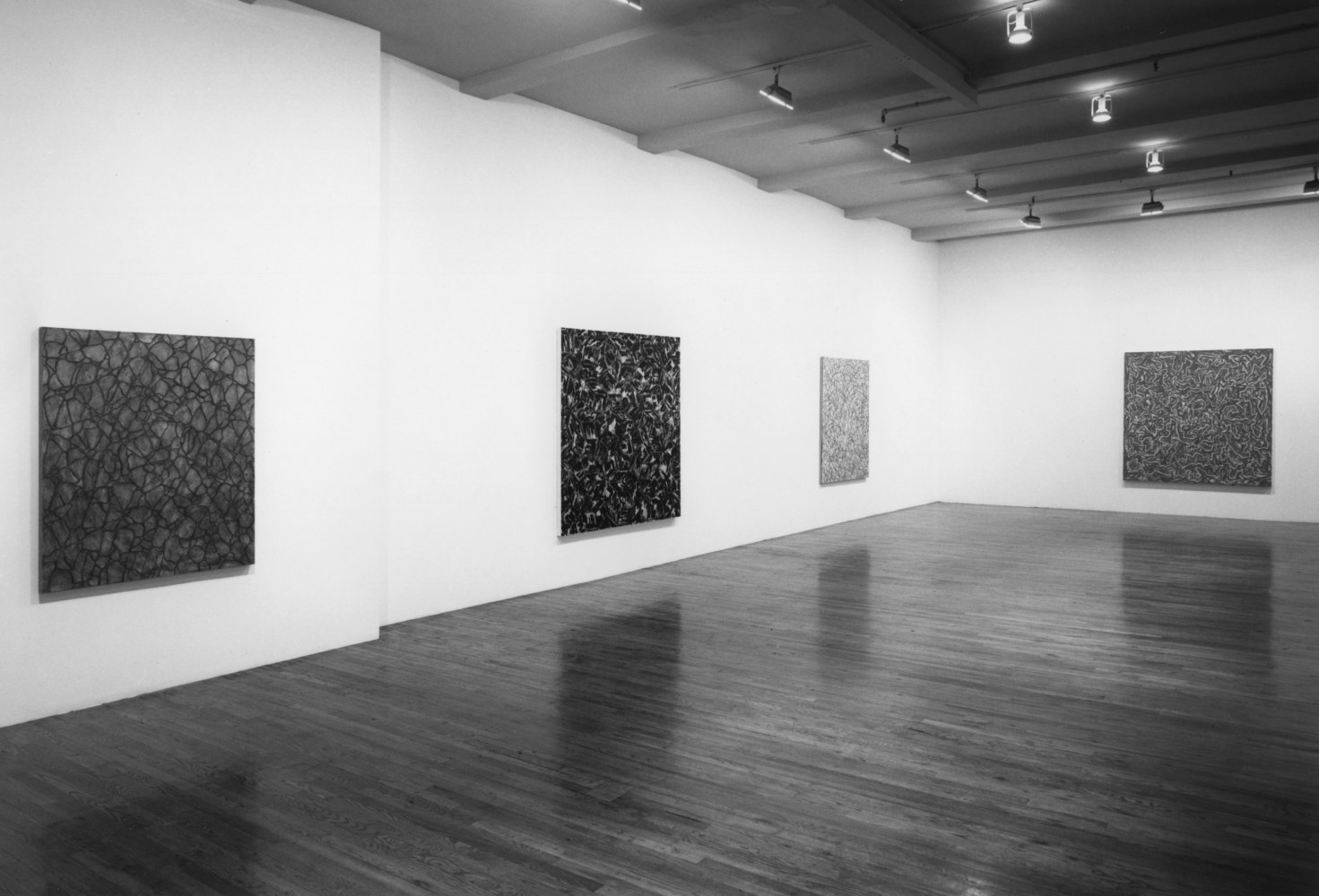 Installation view, Recent Paintings, Paula Cooper Gallery, 155 Wooster Street, New York, November 4 - December 3, 1992. © Julian Lethbridge. Courtesy Paula Cooper Gallery, New York. Photo: Geoffrey Clements.