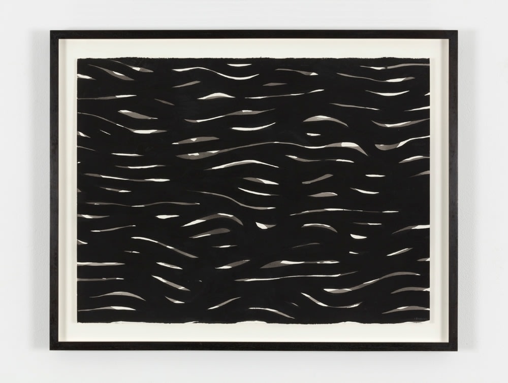 Sol LeWitt "Horizontal Brushstrokes" 2002 Gouache on paper 22 1/2 x 30 in.