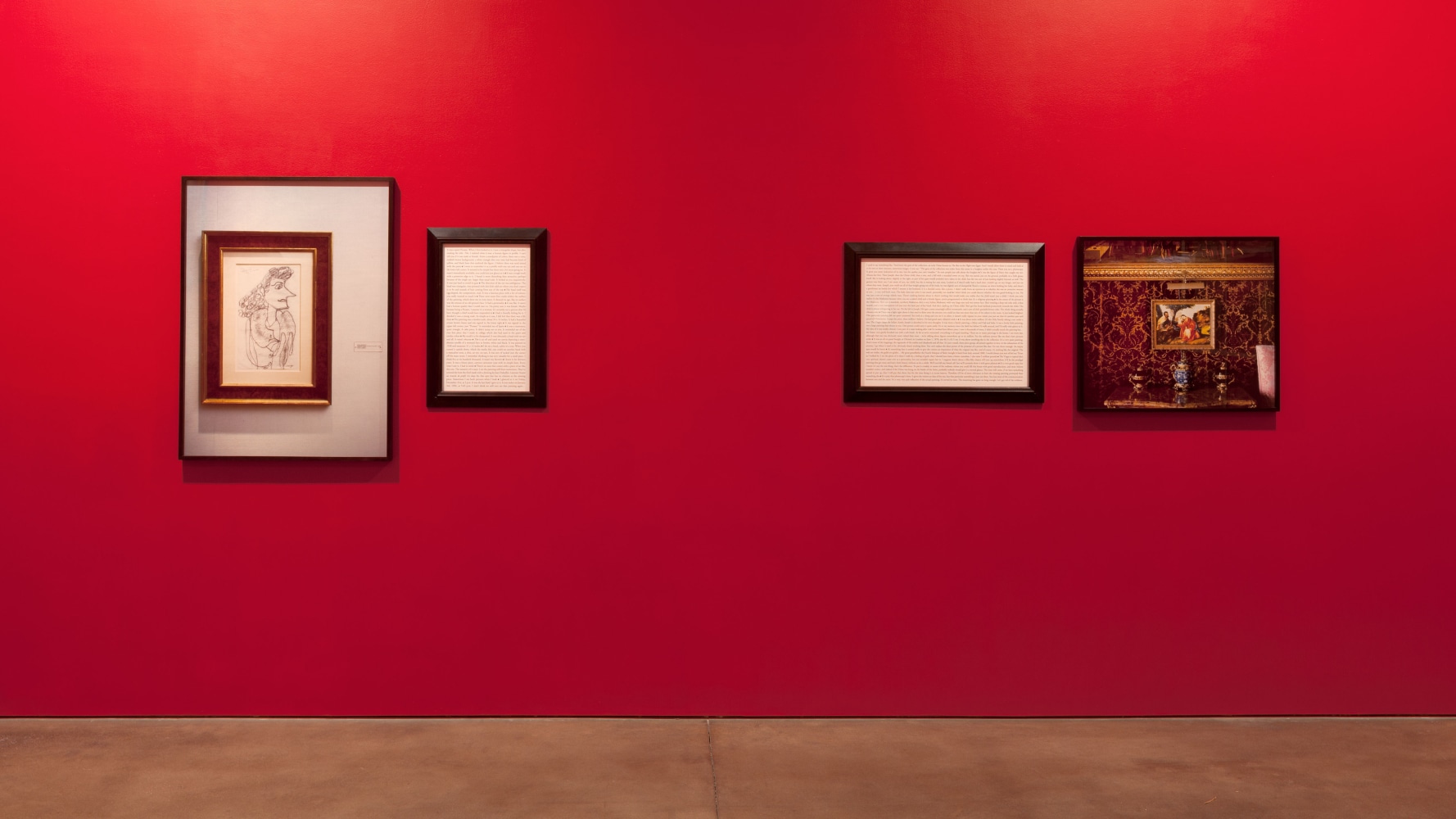 Installation view, Sophie Calle, Absence, October 18 – November 16, 2013