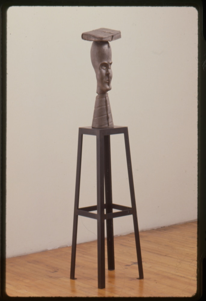 Jonathan Borofsky &quot;Split Head at 3,297,417&quot; 1974 Cast bronze 25 3/4&quot; x 11&quot; x 7 1/4&quot;