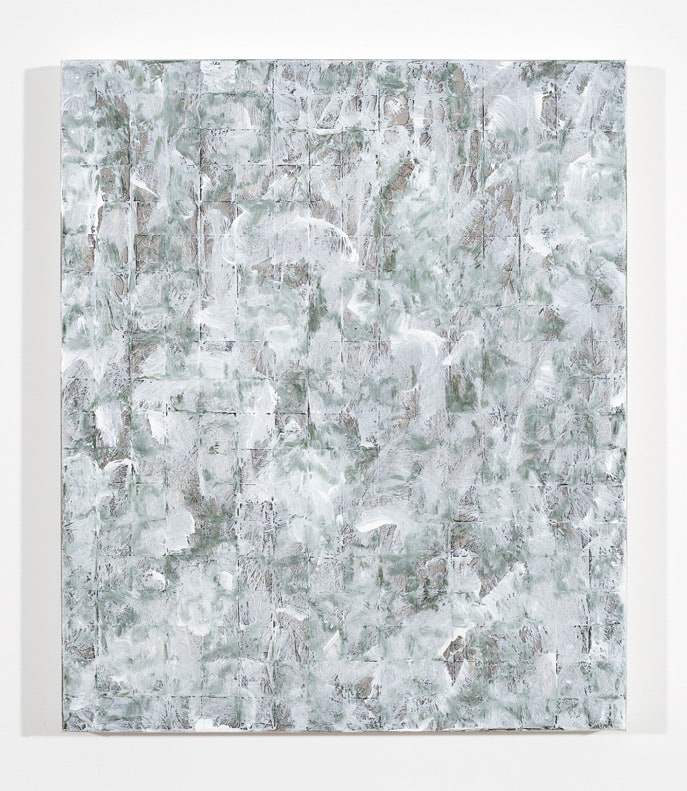 Julian Lethbridge "Forced Field 2" 2008 Oil and oil stick on linen 19 x 16 in.