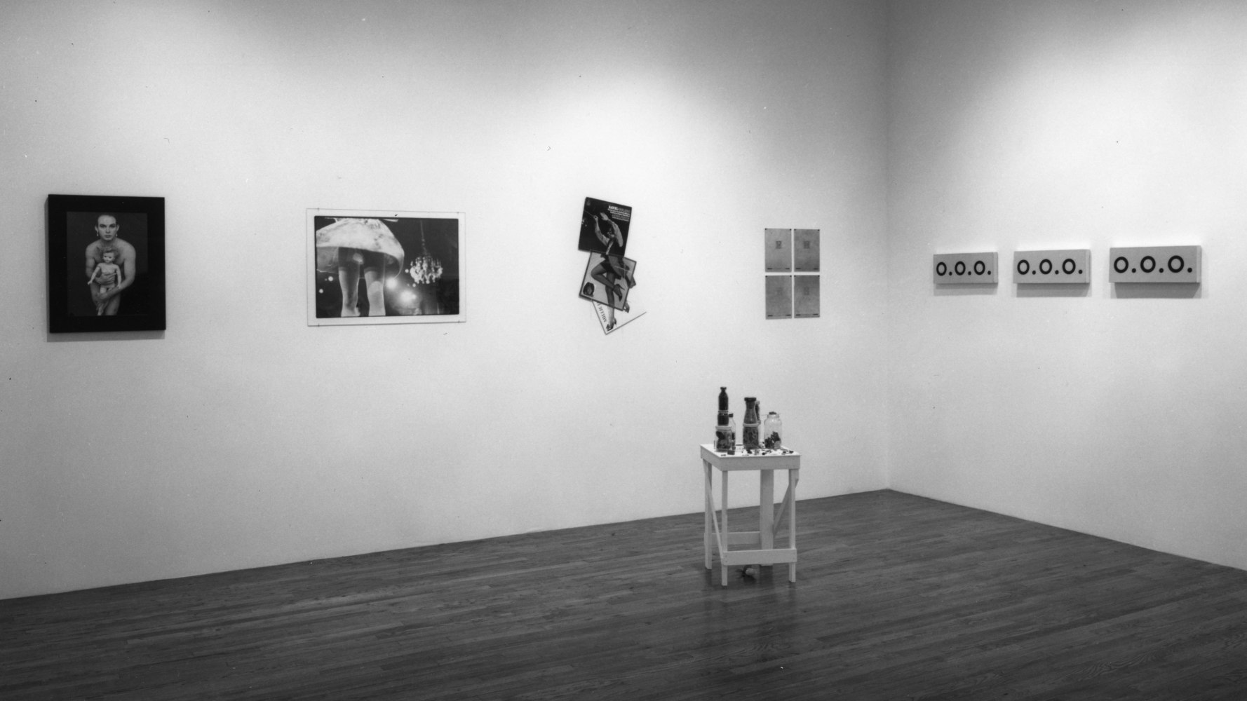 Installation view, Act-Up Benefit Exhibition, Paula Cooper Gallery, 155 Wooster Street, New York, December 5 - 21, 1991. Photo: Zindman Fremont.