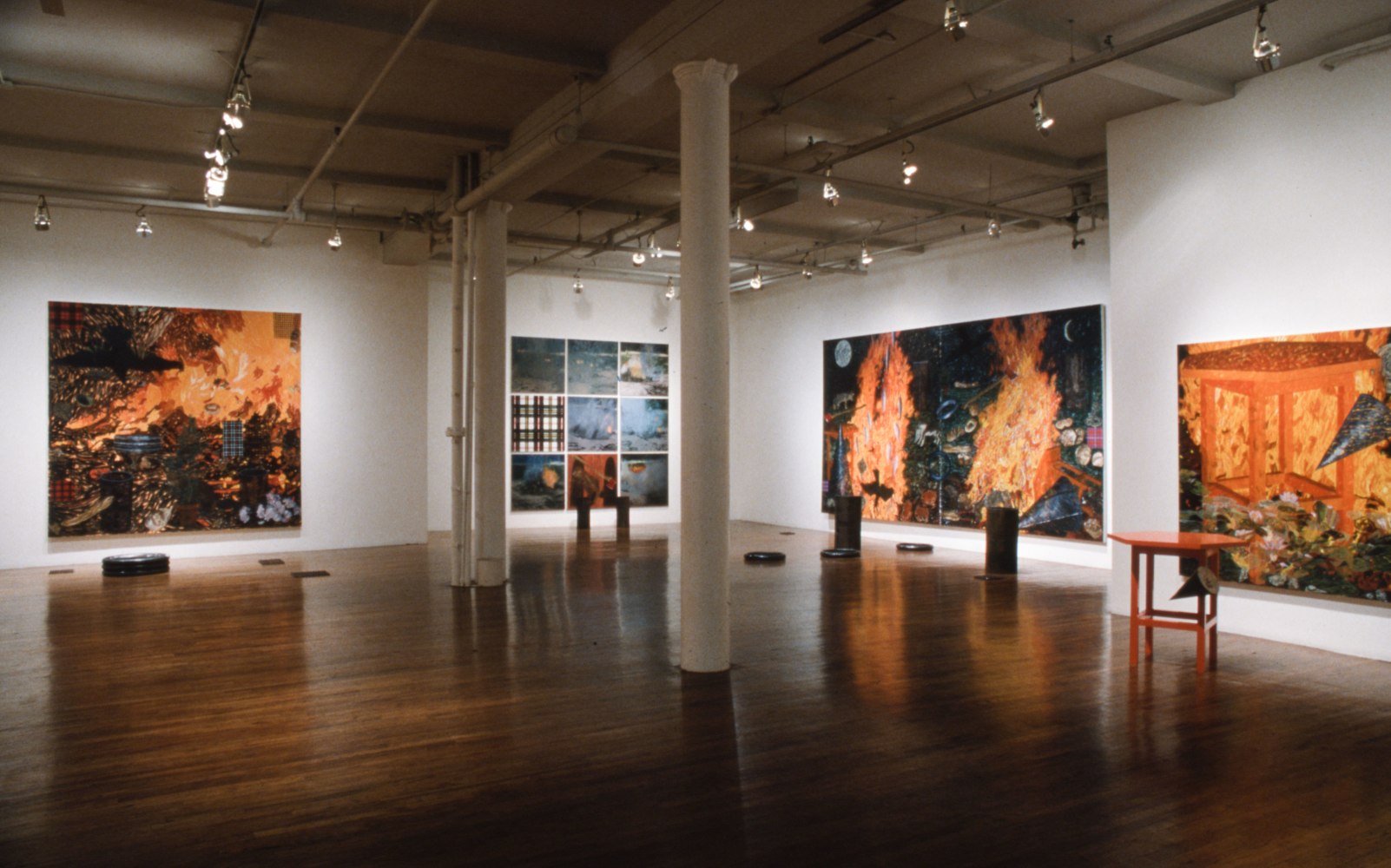 Installation view, Jennifer Bartlett, Paula Cooper Gallery, 155 Wooster Street, New York, January 6 - 31, 1990. © Jennifer Bartlett. Courtesy Paula Cooper Gallery, New York, Marianne Boesky Gallery, New York, and The Jennifer Bartlett 2013 Trust. Photo: Andrew Moore.