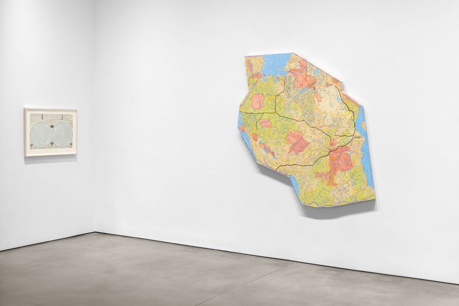 Installation view, Borderline: A Group Exhibition, Paula Cooper Gallery, New York, July 8 – August 8, 2025. Courtesy Paula Cooper Gallery, New York. Photo: Steven Probert