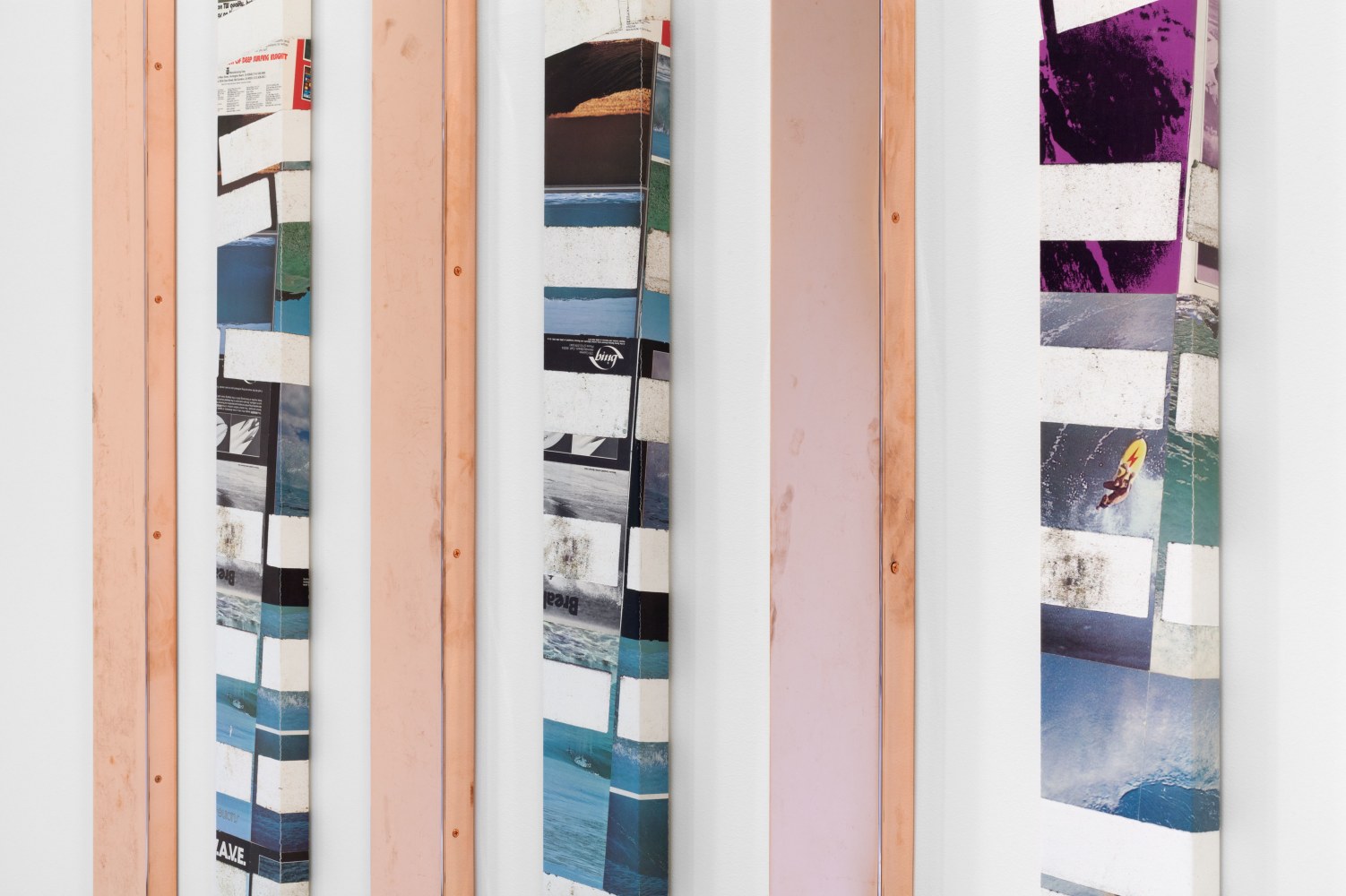 Installation view, Walead Beshty + Kelley Walker, November 6 – December 6, 2014